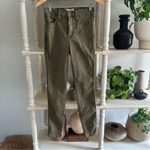 Madewell 10” High-Rise Skinny in Green (26)